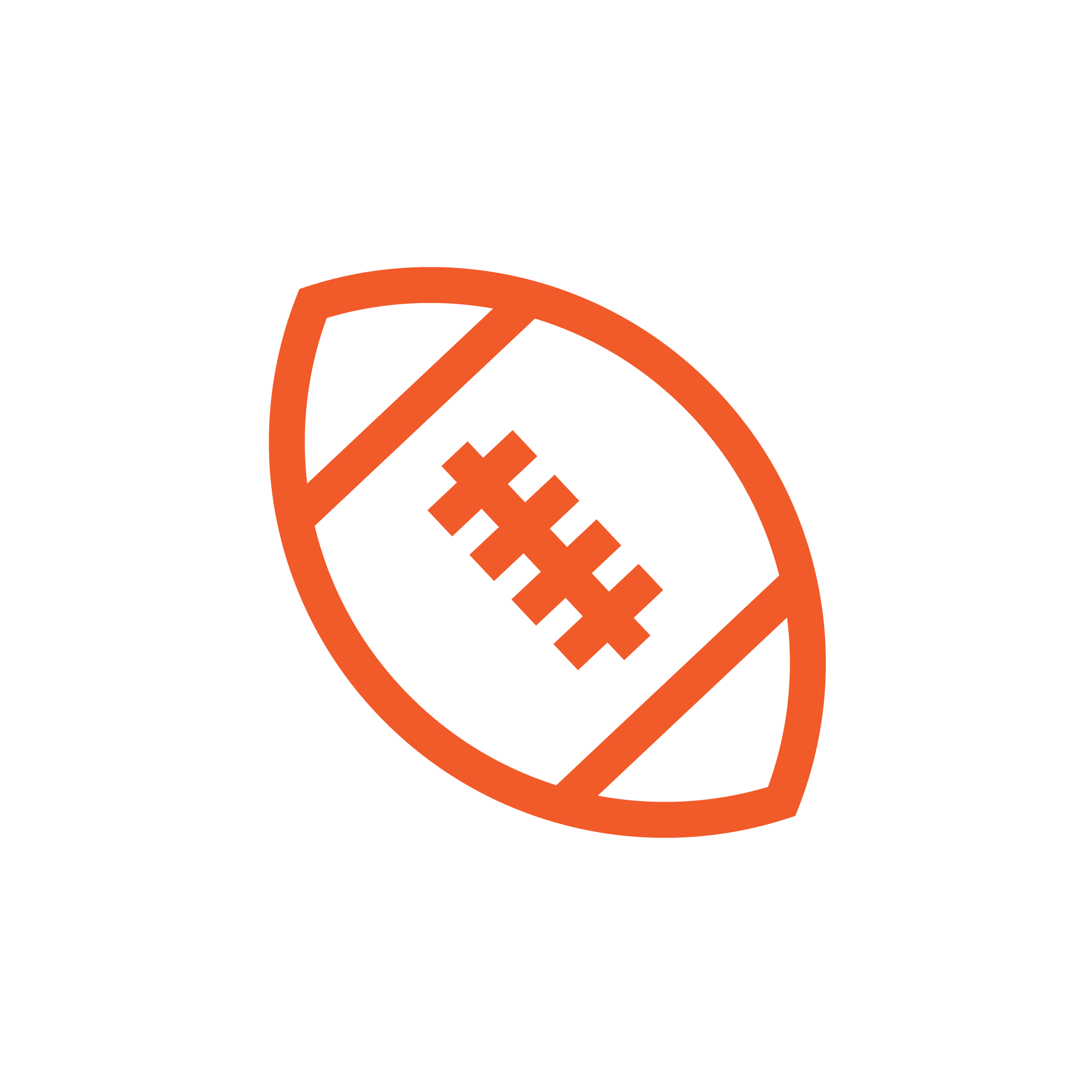 Orange Line Football