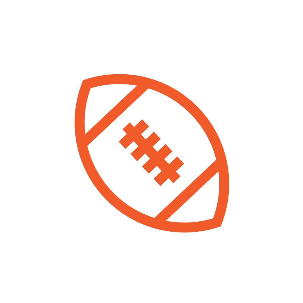 Orange Line Football