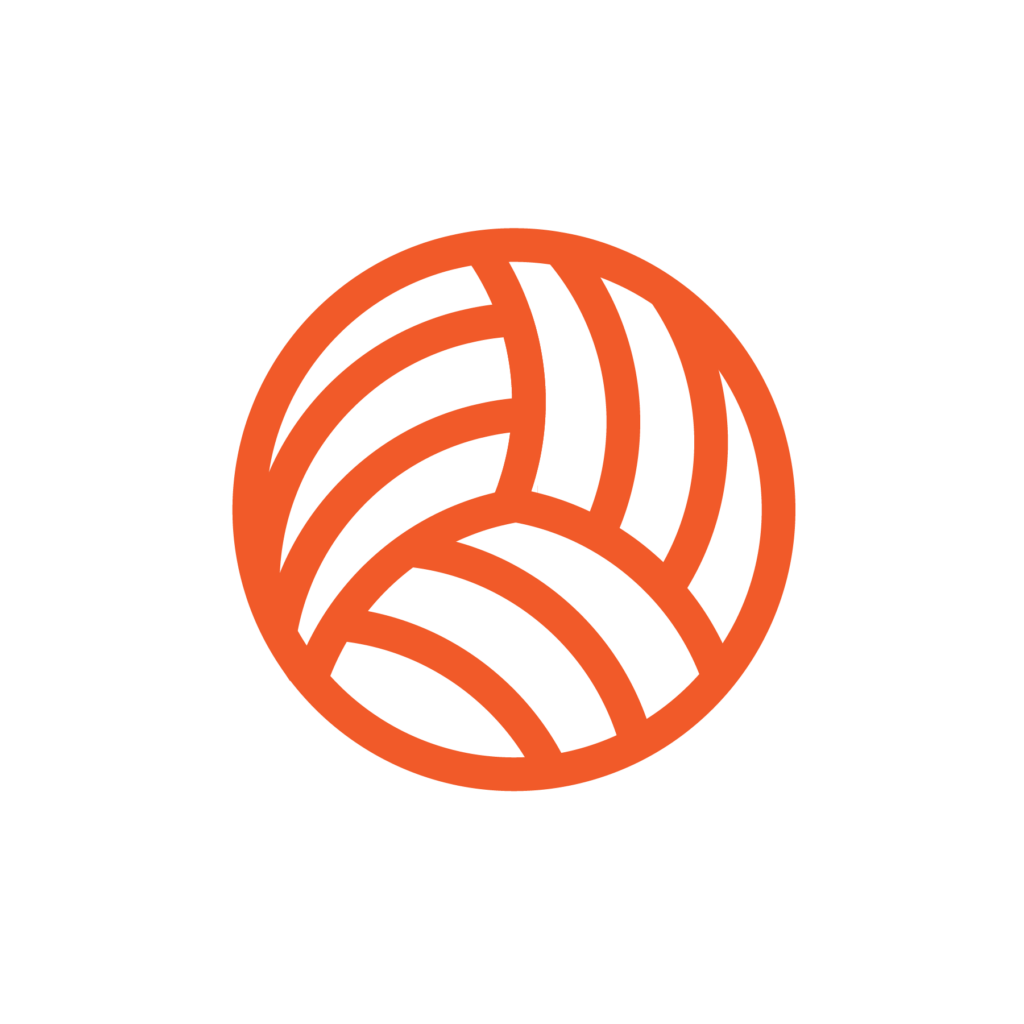 Orange Line Volleyball